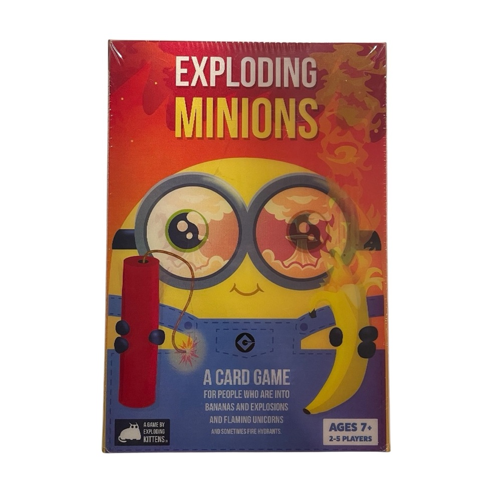 Exploding Minions Card Game Children's New Gift Ready 2-5 Players Ages 7+ Easter